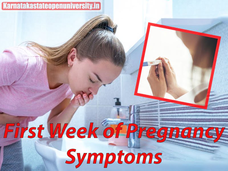 First Week of Pregnancy Symptoms