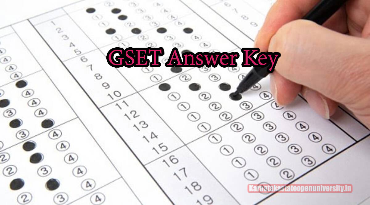 GSET Answer Key