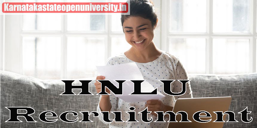HNLU Recruitment
