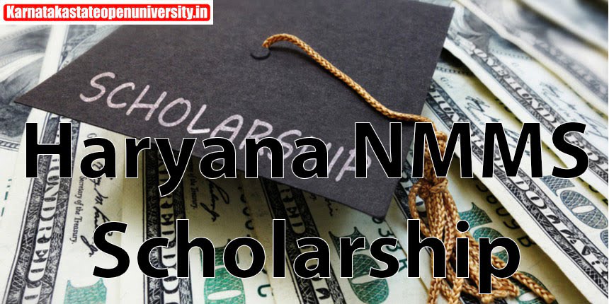 Haryana NMMS Scholarship Scheme