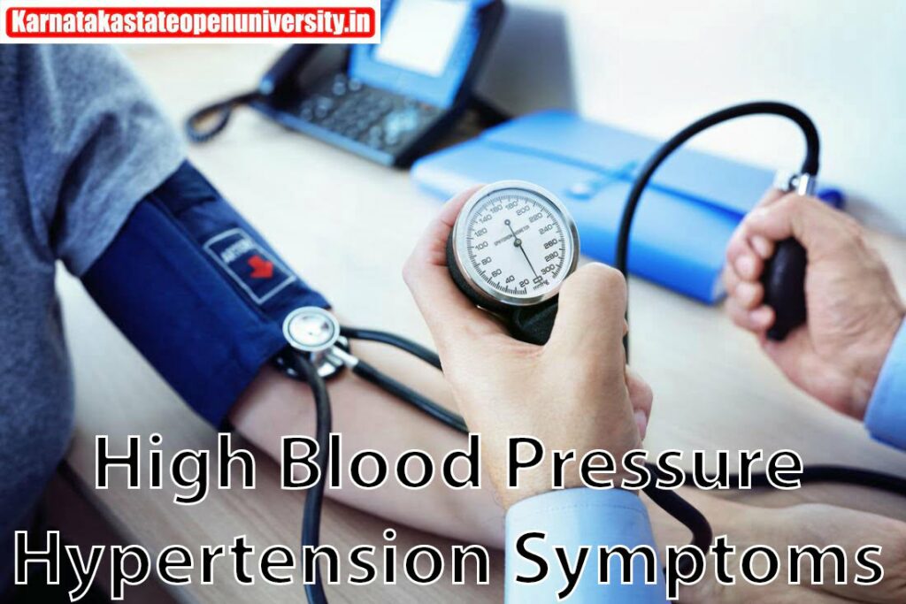 High Blood Pressure Hypertension Symptoms