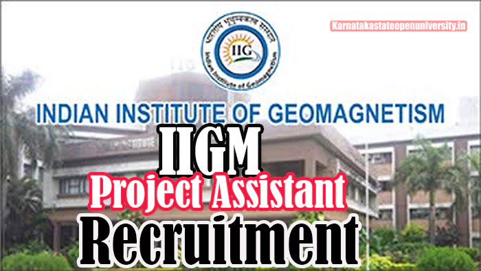 IIGM Project Assistant Recruitment In Mumbai 2023