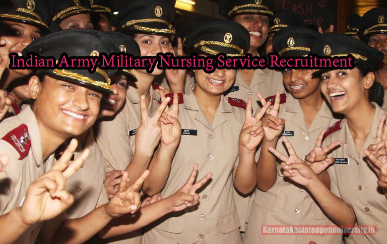 Indian Army Military Nursing Service Recruitment