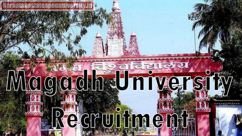 Magadh University Recruitment