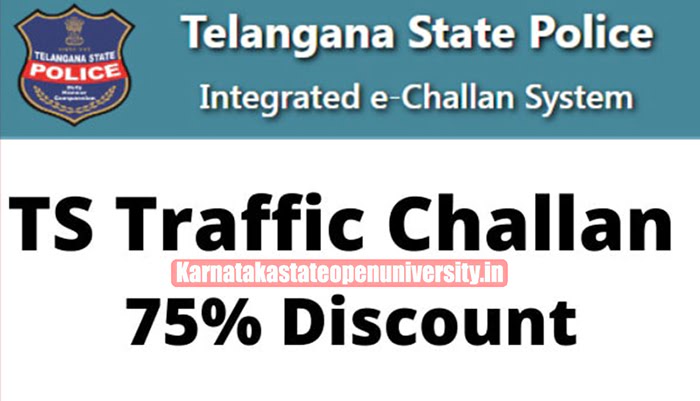 TS Traffic E-Challan Discount (75%)