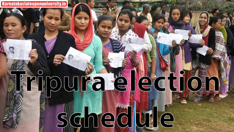 Tripura election schedule