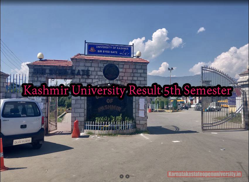 Kashmir University Result 5th Semester