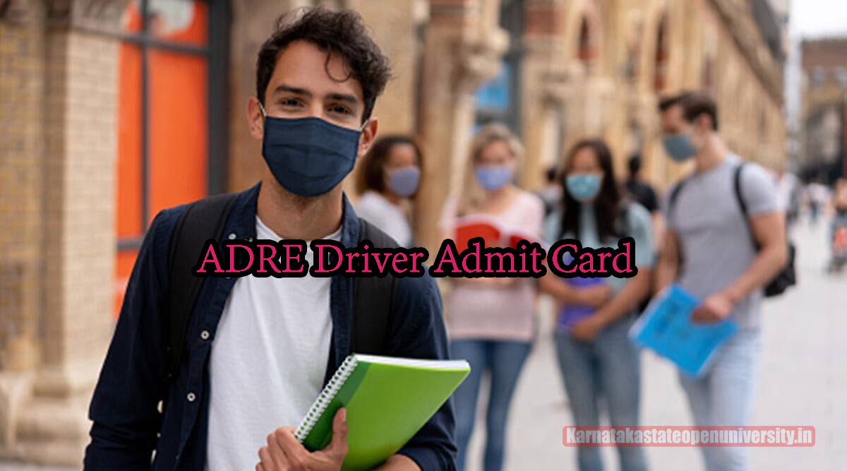 ADRE Driver Admit Card