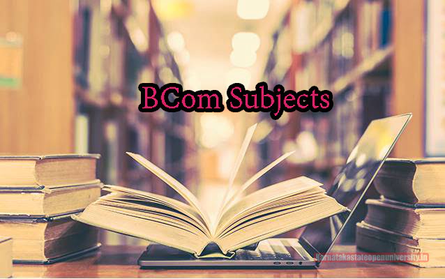 BCom Subjects