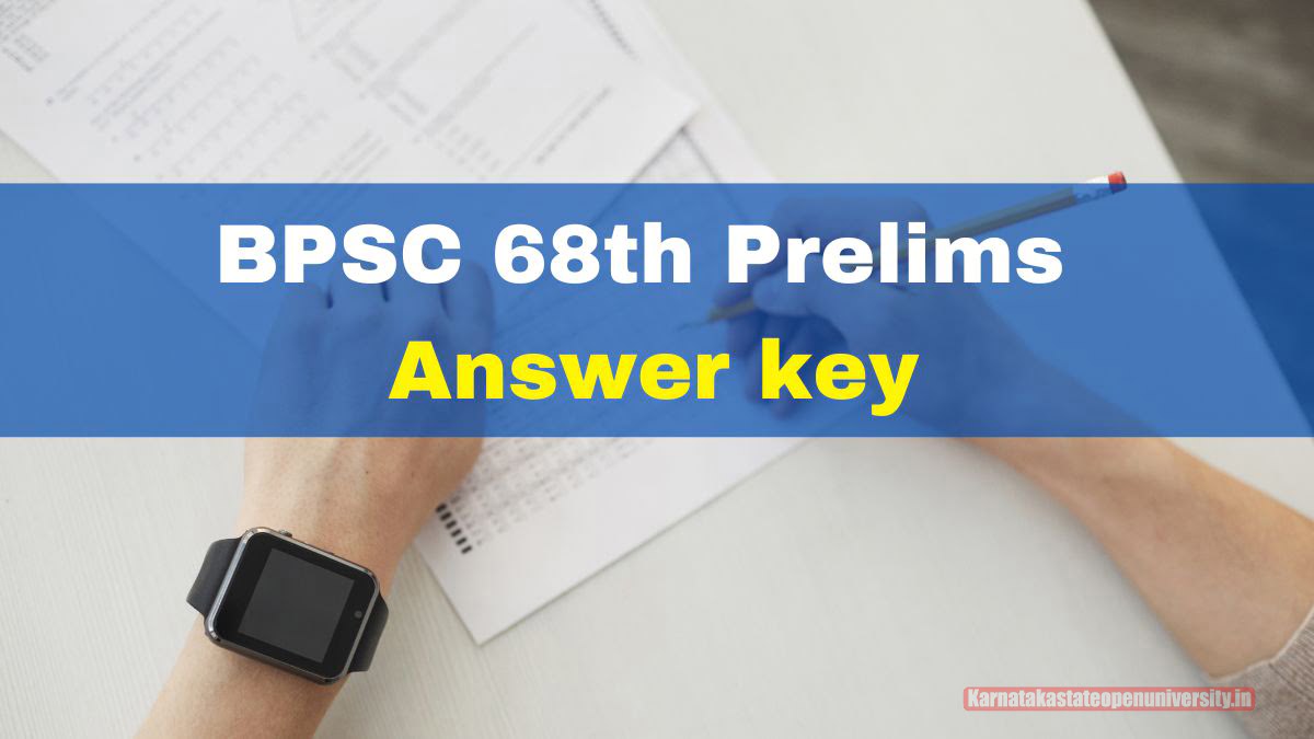 BPSC 68th Prelims Answer Key
