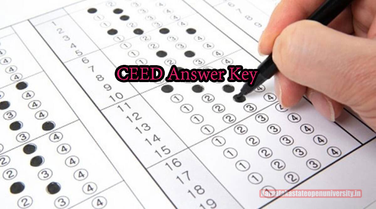 CEED Answer Key