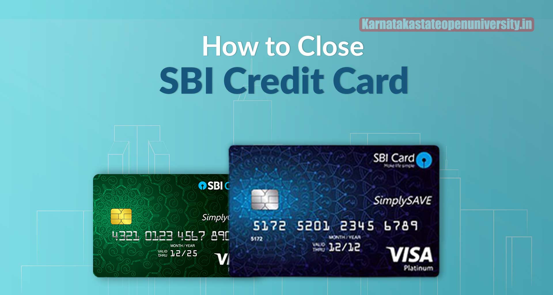 How to Close SBI Credit Card