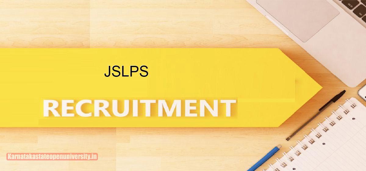JSLPS Recruitment in Ranchi