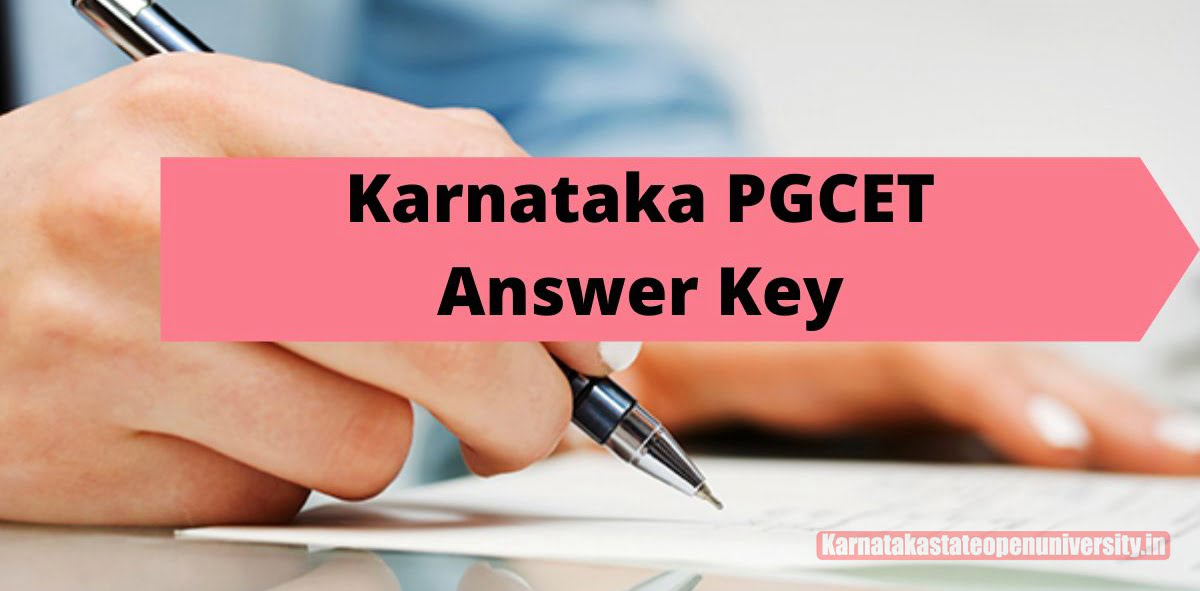 Karnataka PGCET Answer Key