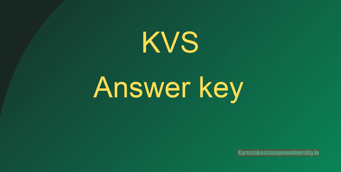 KVS Answer Key