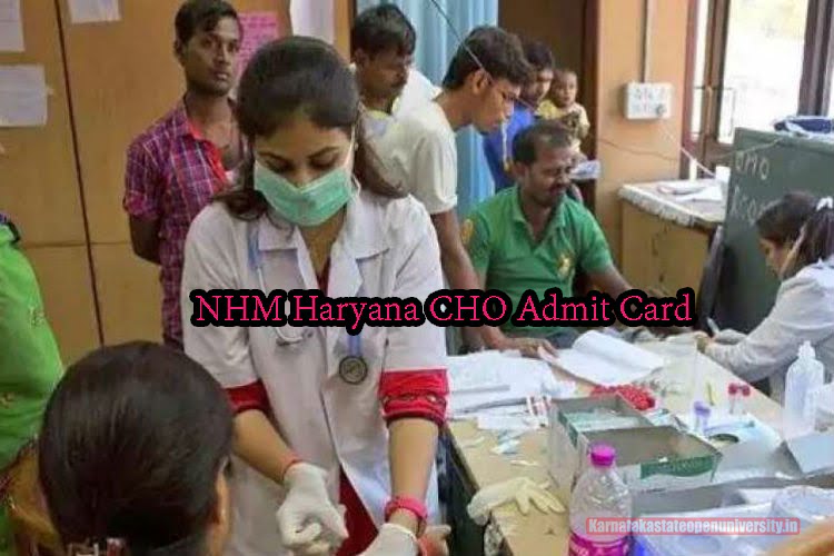 NHM Haryana CHO Admit Card