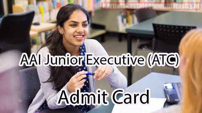 AAI Junior Executive (ATC) Admit Card 