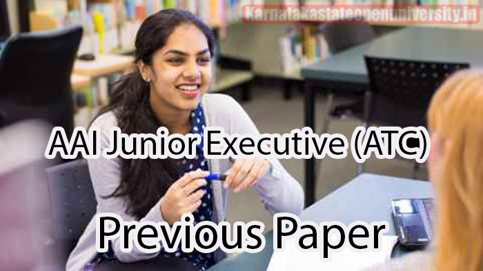 AAI Junior Executive (ATC) Previous Paper 