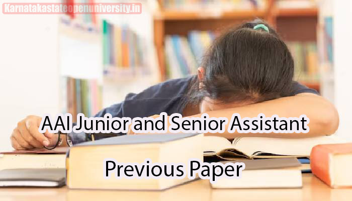 AAI Junior and Senior Assistant Previous Paper 