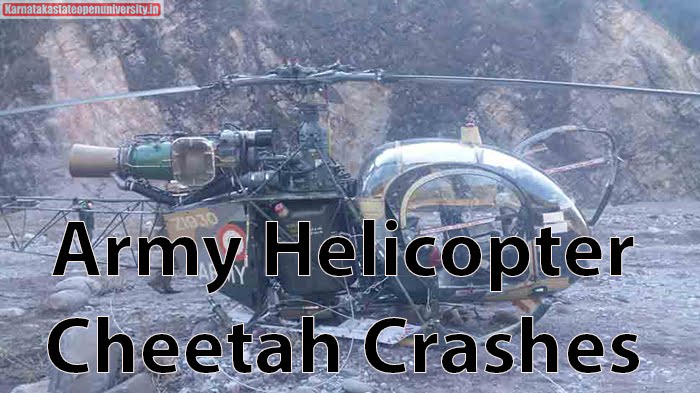 Army Helicopter Cheetah Crashes