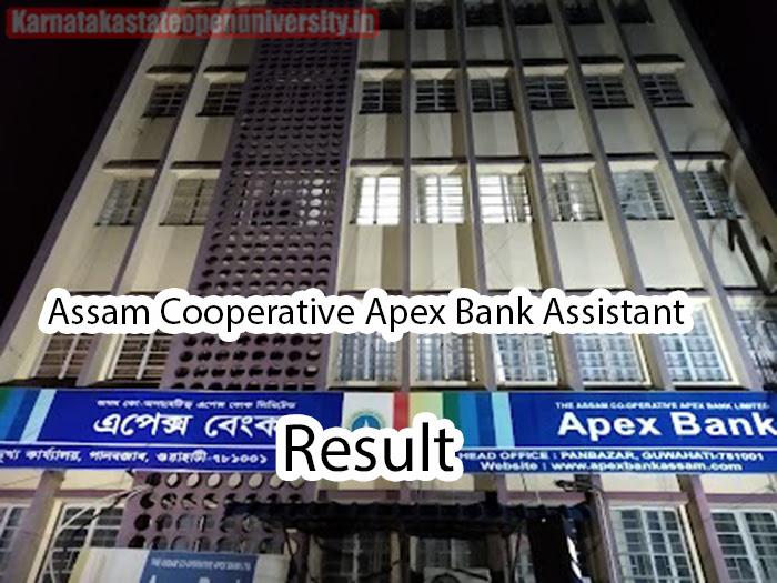 Assam Cooperative Apex Bank Assistant Result 