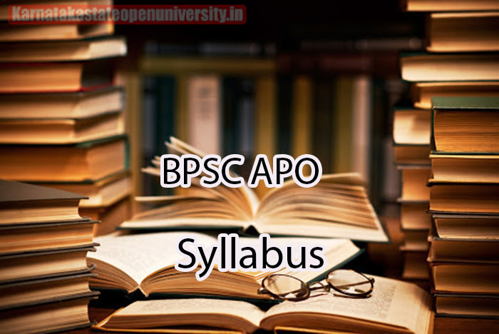BPSC APO Syllabus 