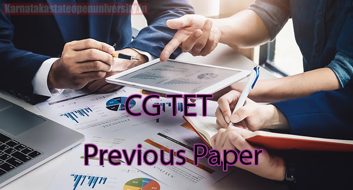CG TET Previous Paper
