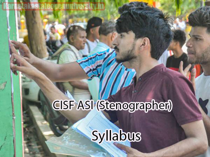 CISF ASI (Stenographer) Syllabus