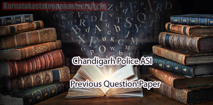 Chandigarh Police ASI Previous Question Paper 