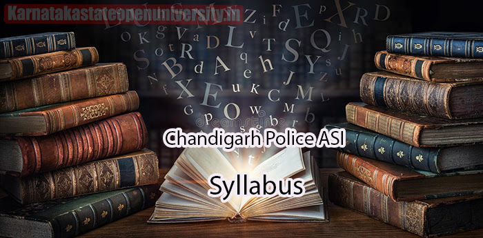 Chandigarh Police ASI Syllabus