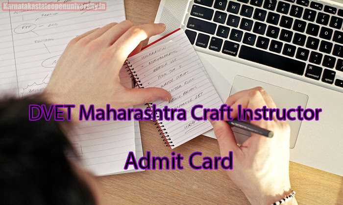 DVET Maharashtra Craft Instructor Admit Card