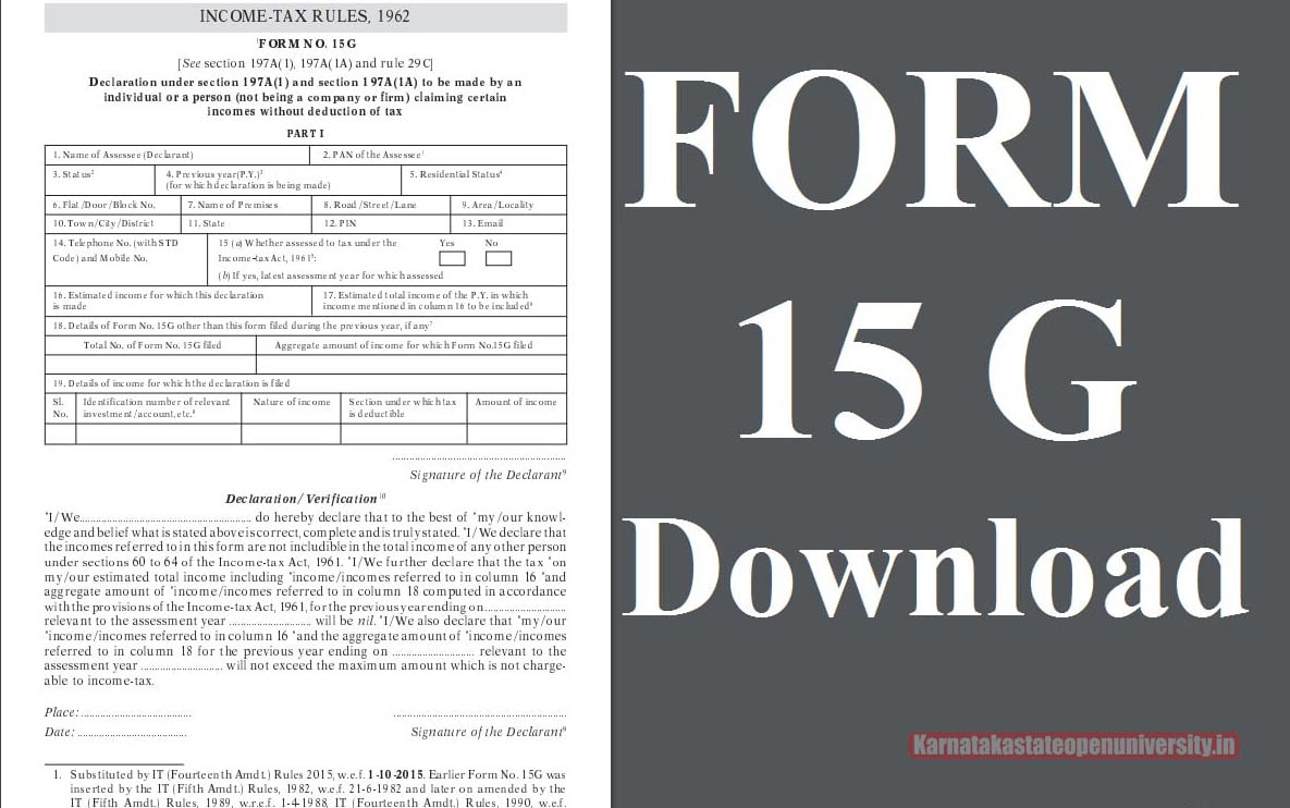 Download Form 15G