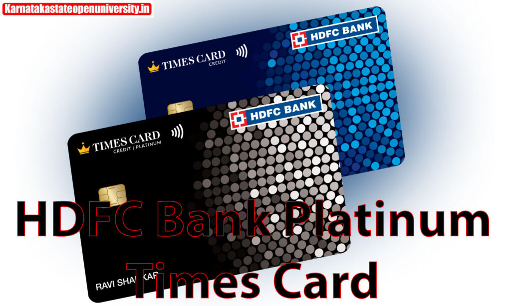 HDFC Bank Platinum Times Card