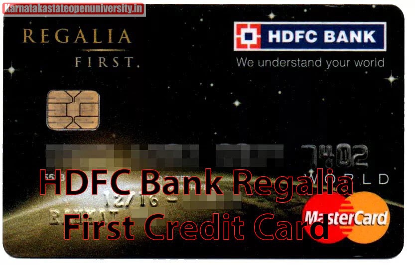 HDFC Bank Regalia First Credit Card 