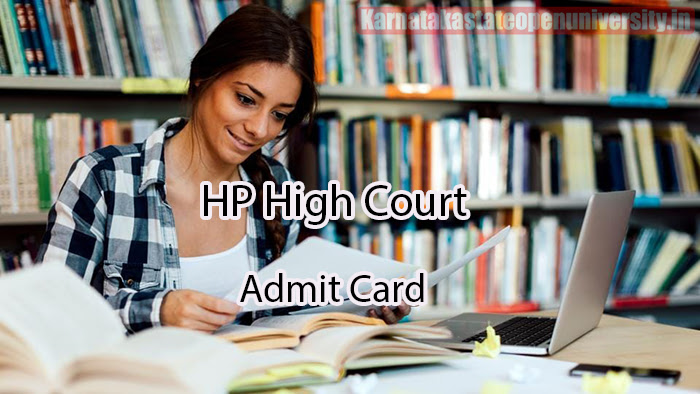 HP High Court Admit Card 