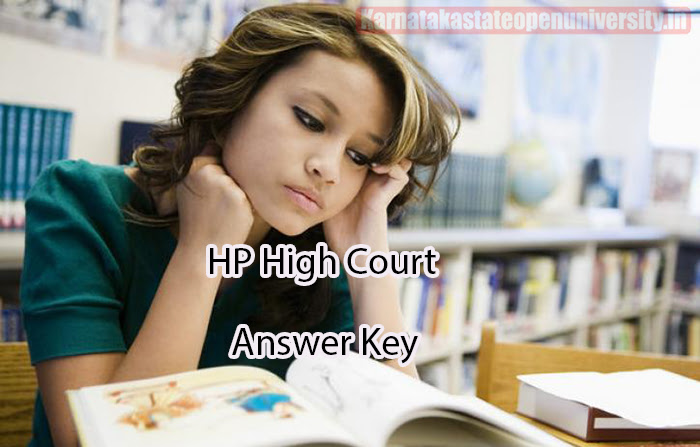 HP High Court Answer Key