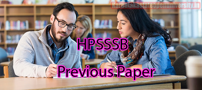 HPSSSB Previous Paper 
