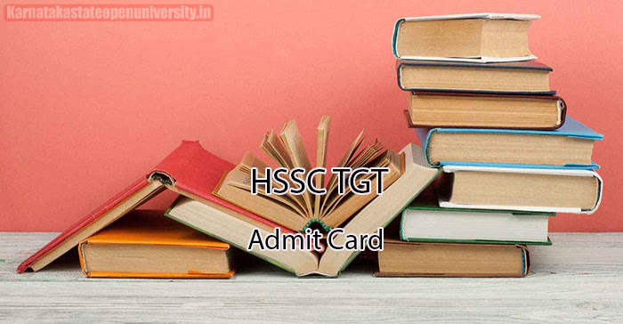HSSC TGT Admit Card 