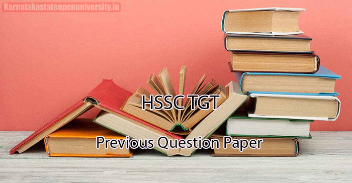 HSSC TGT Previous Question Paper 