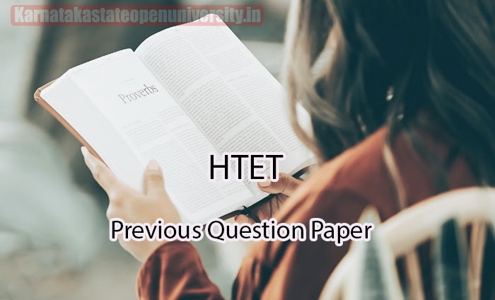 HTET Previous Question Paper 