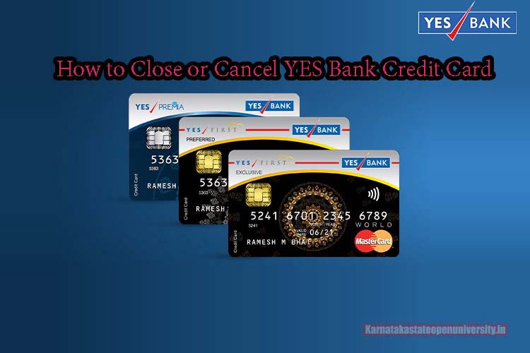 How to Close or Cancel YES Bank Credit Card