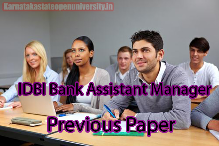 IDBI Bank Assistant Manager Previous Paper