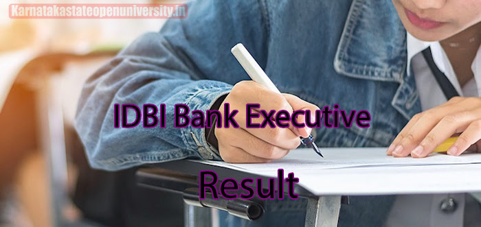 IDBI Bank Executive Result