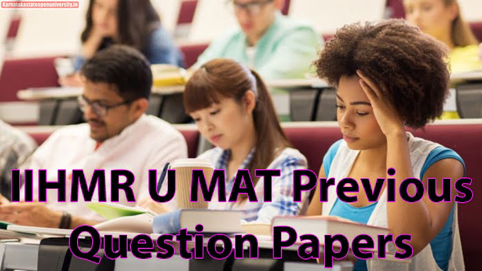 IIHMR U MAT Previous Question Papers