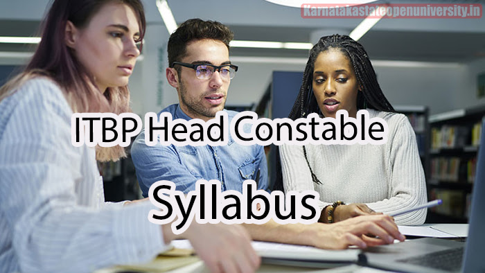 ITBP Head Constable Syllabus