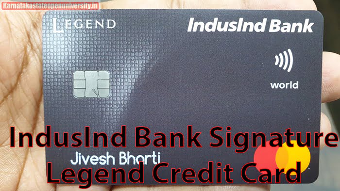 IndusInd Bank Signature Legend Credit Card