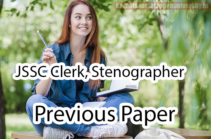 JSSC Clerk, Stenographer Previous Paper