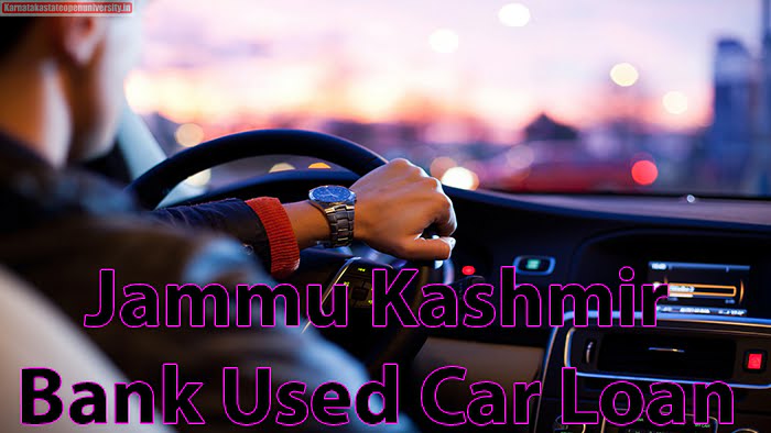 Jammu Kashmir Bank Used Car Loan Interest Rate