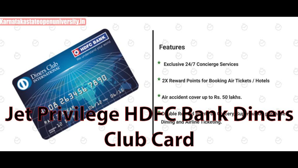 Jet Privilege HDFC Bank Diners Club Card