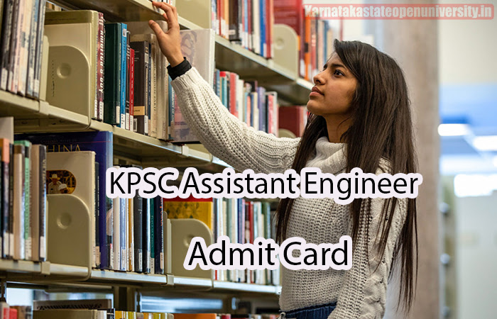 KPSC Assistant Engineer Admit Card 1